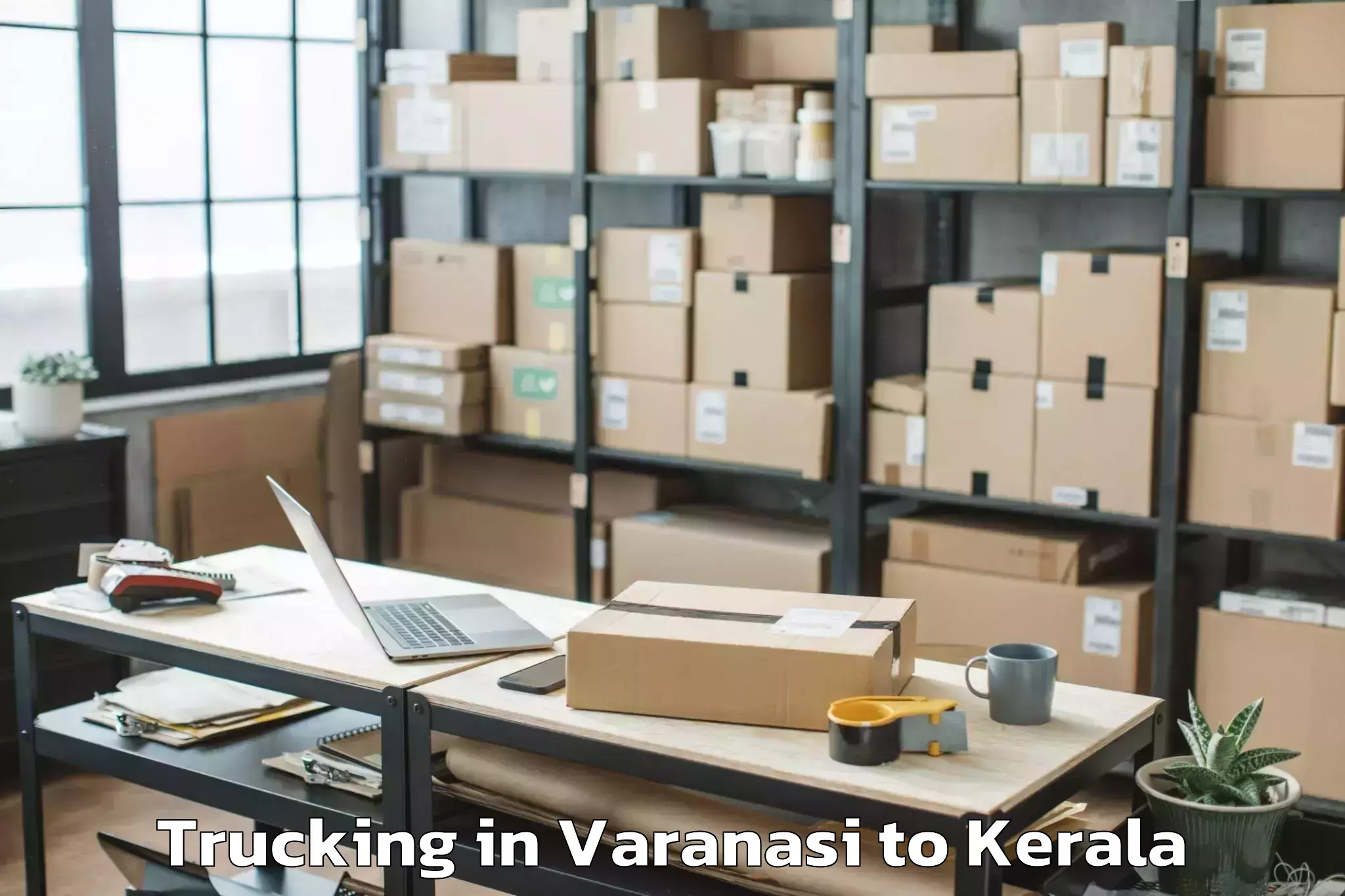 Varanasi to Thiruvananthapuram Internation Trucking Booking